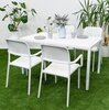 Стол пластиковый обеденный Nardi Cube 120x70, белый