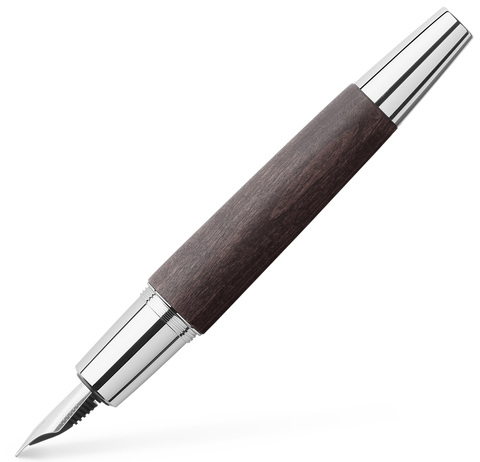 Ручка перьевая Faber-Castell E-motion, Pearwood Black, EF (148222)