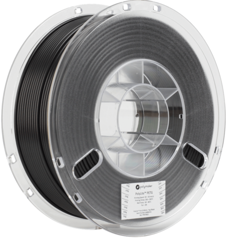 Пластик для 3D-принтера PolyMaker PolyLite PETG, 1.75 мм, 1 кг, Черный