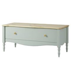 Тумба под телевизор Айно №2 (голубая пастель/бесцветный лак)