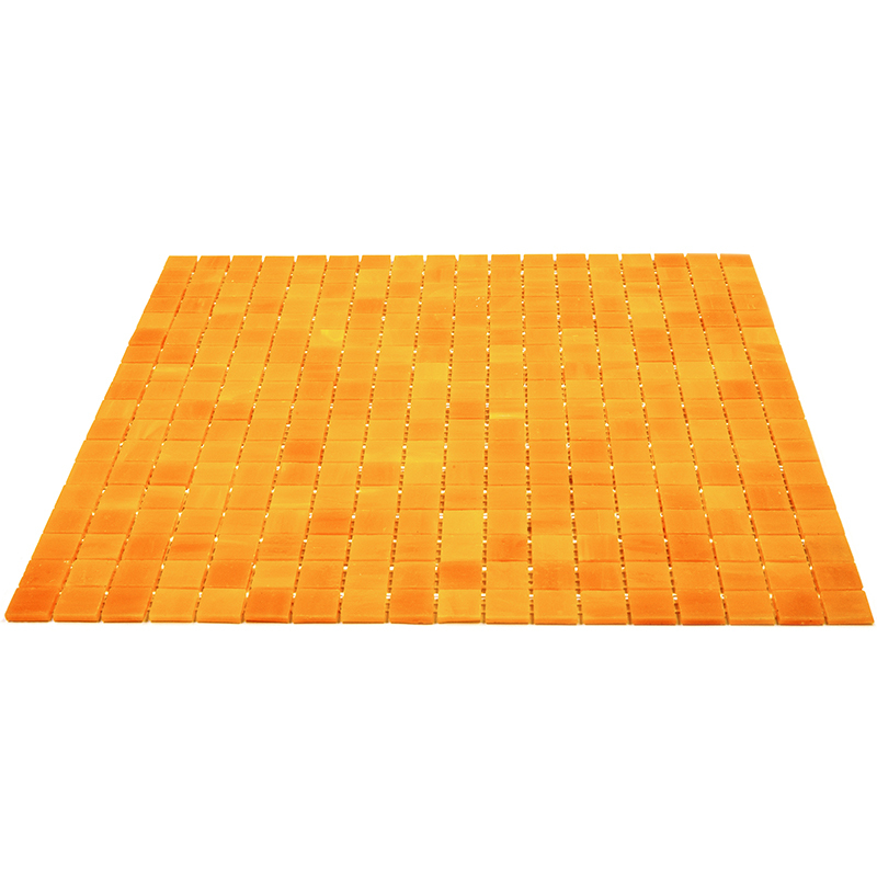 SM45 Мозаика одноцветная чип 15 стекло Alma Mono Color оранжевый квадрат глянцевый