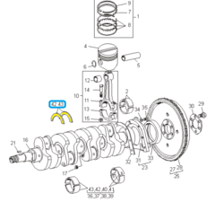 ПОЛУКОЛЬЦА КОЛЕНВАЛА CHAN 1,3, SENS STD К-Т