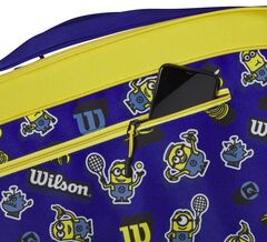 Теннисная сумка Wilson Minions V3.0 Team 6PK - blue/yellow