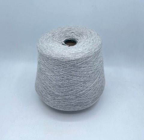 Бобинная пряжа (пр.Италия),750м/100гр, 80%шерсть, 20%полиамид, цвет- Серый меланж, арт.31608