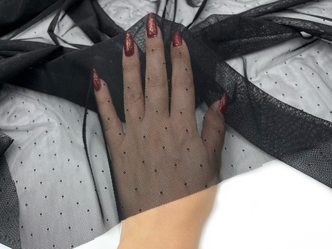 Сетка эластичная черная 