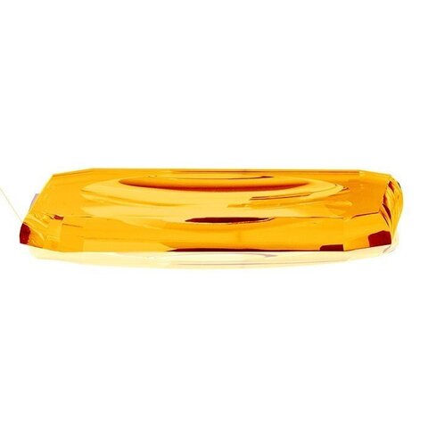 Decor Walther 0924081 Decor Walther Kristall KS Лоток для расчесок, хрустальное стекло, цвет: янтарь