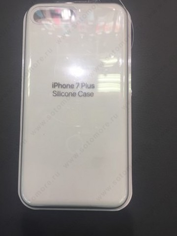 Накладка Silicone Case для Apple iPhone 8 Plus/ 7 Plus белый