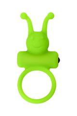 Зеленое эрекционное виброкольцо на пенис Cock Ring - 
