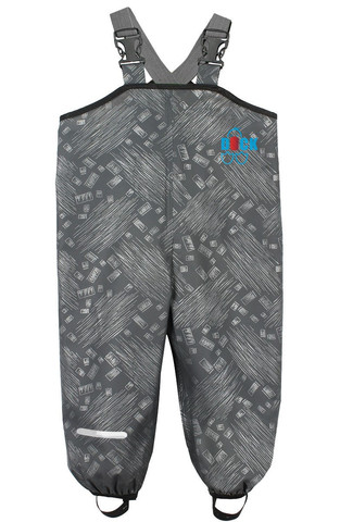 Непромокаемый полукомбинезон DUCK, цвет серый принт