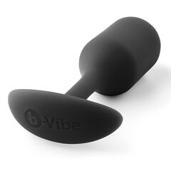 Чёрная пробка для ношения B-vibe Snug Plug 2 - 11,4 см. - 