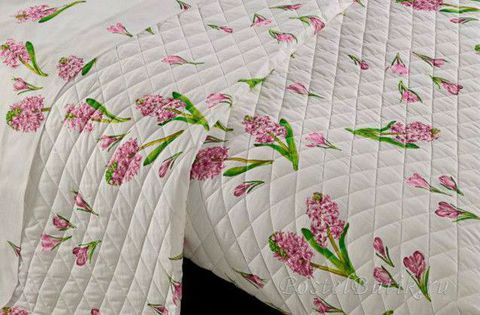 Постельное белье семейное Mirabello Primi Fiori розовое