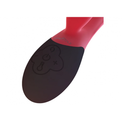 Нагреваемый вибратор кролик Gemini, цвет алый (INFINITE collection)