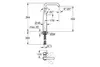 GROHE Essence 24170BE1 Смеситель для раковины без донного клапана, XL-Size, никель глянец