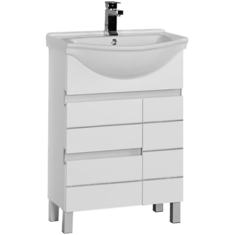 Aquanet 212754 Тумба с раковиной Aquanet Доминика 60 белый (212754)