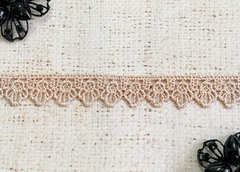 Кружево плетеное, ш. 1,8 см, чайная роза
