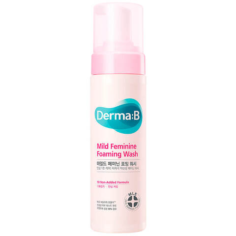 Слабокислотная очищающая пенка для интимной гигиены Derma:B Mild Feminine Foaming Wash,200мл