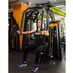 Баттерфляй - задние дельты (Pearl Delt/Pec Fly) DHZ E-3007. Стек 109 кг