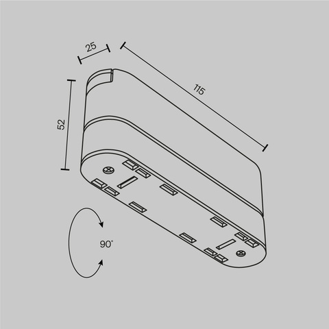 Комплектующие для трекового светильника Maytoni Accessories for tracks radity TRA084FC-11SW