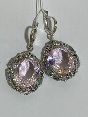 Рококо (серьги из серебра)