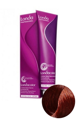 Стойкая крем-краска для волос LondaColor 6/46 Темный блонд медно-фиолетовый, Londa Professional, 60 мл