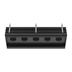 Gessi BINARIO Профиль линейный 1090 мм., для 5 модулей, установка Easy-Fix, цвет Black XL 61129#299 фото