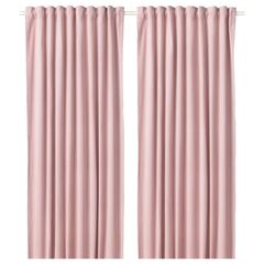 Комплект штор IKEA SANELA (САНЕЛА), Светло-розовый, 140x250 см, 2 шт