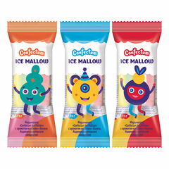 Маршмеллоу "Confectum Ice Mallow" с ароматом клубники и банана, 11гр х 100шт