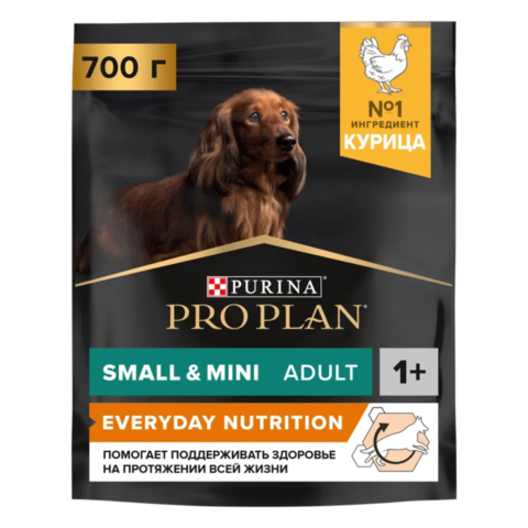 Pro Plan сухой корм для собак мелких и карликовых пород (курица, рис) 700 г