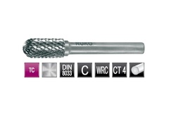 Бор-фреза твердосплавная C(WRC) 12,0x25x65x6мм HM Ruko 116023