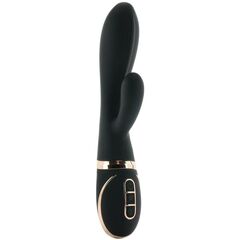 Черный вибратор-кролик Dual Stim Rabbit Vibrator - 