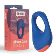 Синее эрекционное кольцо RRRING Dinner Date Cock Ring - 