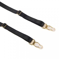 Сексуальный бэби-долл черный в клеточку с подвязками (размер XS-S)