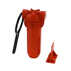 Аквастиль 10" SL 1/2" Магистральный фильтр для горячей воды с картриджем (MF-1/2)