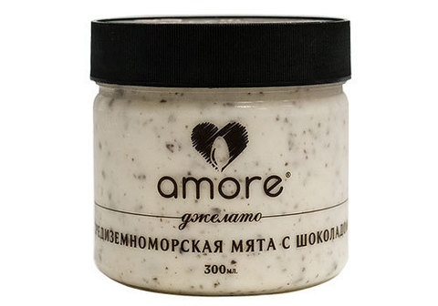 Мороженое AMORE средиземноморская мята с шоколадом, 300мл