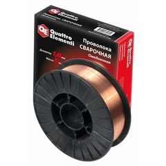 Проволока сварочная QUATTRO ELEMENTI  омедненная, 1,0 мм, масса 5,0 кг (770-360)