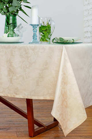 Скатерть 150x180 и 6 салфеток EmilioGatti Florida светло-бежевые