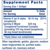 Витамин Е, Gamma E Mixed Tocopherols & Tocotrienols, Life Extension, 60 желатиновых капсул 3