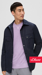 Курткаиз саржи на подкладке с нагрудными карманами s.Oliver