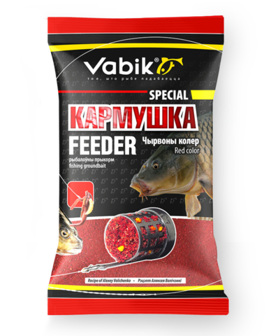 Прикормка Vabik SPECIAL Фидер Красный 1кг 10 шт/уп.