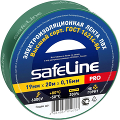 Изолента Safeline 19/20 зеленый (9370)