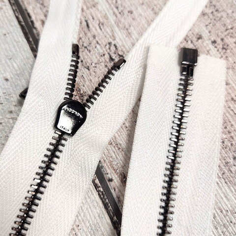 Молния разъемная металллическая RACCAGNI 64 см белая