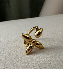 84624- Кольцо BLOSSOM цветок разъемное LV в родаже lux