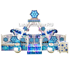 Аттракцион качели «Зимняя лодочка», 5,5×3×3,5 м