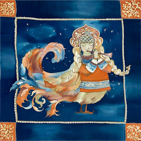 Шелковый платок батик 