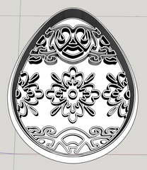 Штамп Яйцо пасхальное №4