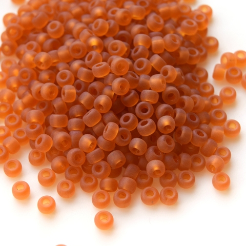 6/0 RR-0133F Бисер круглый Миюки /Miyuki round 6/0 Matted Transparent Topaz