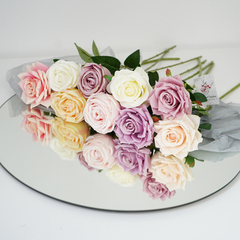 Растение искусственное, Цветок, Роза, Чайная, 51 см