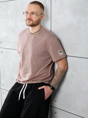 Фуфайка (футболка) мужская Арчи-1 Виотекс БЕЖЕВЫЙ