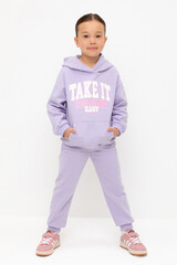 брюки  для девочки  КР 400783/пастельно-лиловый