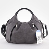 Сумка Саломея 357 македония серый + черный